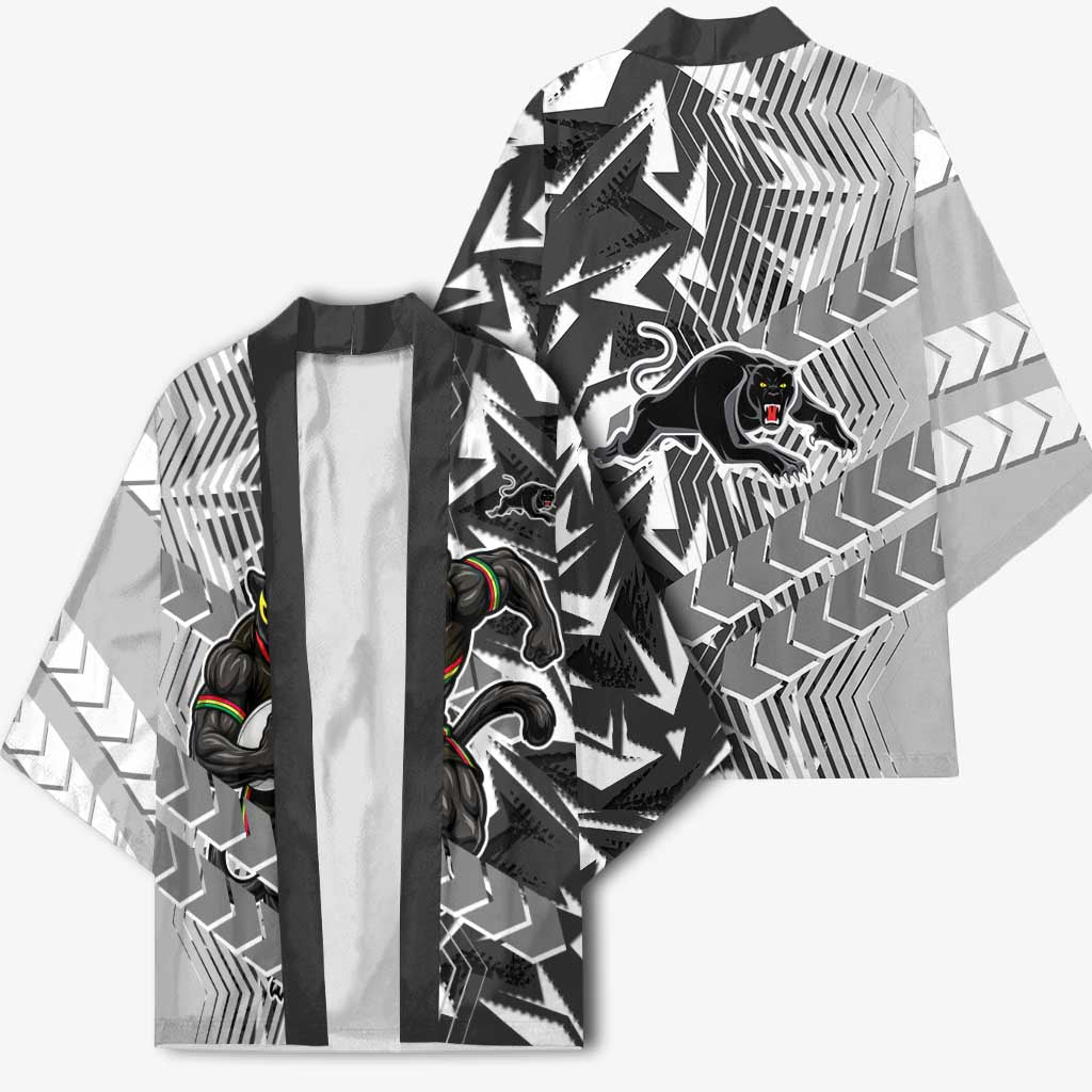 Penrith Panthers Rugby Kimono Fierce Mascot Geometric Tribal Art
