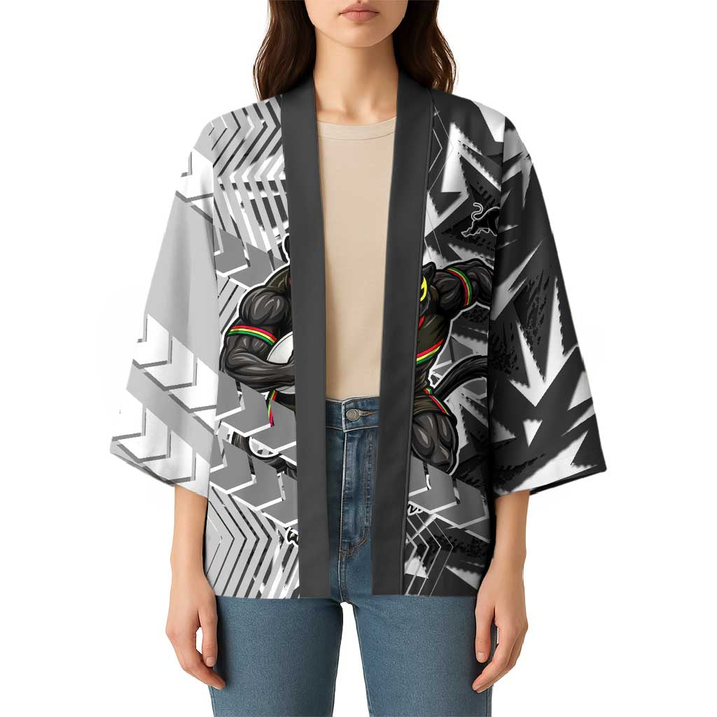 Penrith Panthers Rugby Kimono Fierce Mascot Geometric Tribal Art