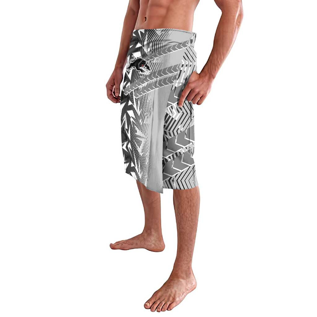 Penrith Panthers Rugby Lavalava Fierce Mascot Geometric Tribal Art