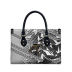 Penrith Panthers Rugby Leather Bag Fierce Mascot Geometric Tribal Art