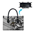Penrith Panthers Rugby Leather Bag Fierce Mascot Geometric Tribal Art