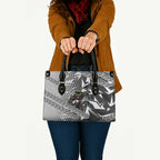 Penrith Panthers Rugby Leather Bag Fierce Mascot Geometric Tribal Art