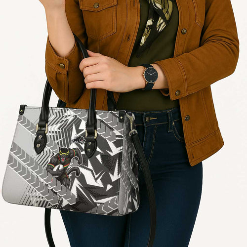 Penrith Panthers Rugby Leather Bag Fierce Mascot Geometric Tribal Art