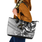 Penrith Panthers Rugby Leather Tote Bag Fierce Mascot Geometric Tribal Art