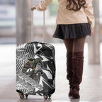 Penrith Panthers Rugby Luggage Cover Fierce Mascot Geometric Tribal Art