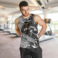 Penrith Panthers Rugby Men Tank Top Fierce Mascot Geometric Tribal Art