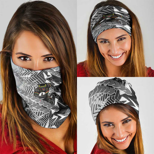 Penrith Panthers Rugby Neck Gaiter Fierce Mascot Geometric Tribal Art