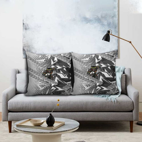 Penrith Panthers Rugby Pillow Cover Fierce Mascot Geometric Tribal Art
