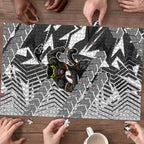 Penrith Panthers Rugby Puzzle Fierce Mascot Geometric Tribal Art