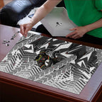 Penrith Panthers Rugby Puzzle Fierce Mascot Geometric Tribal Art