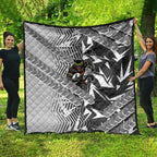 Penrith Panthers Rugby Quilt Fierce Mascot Geometric Tribal Art