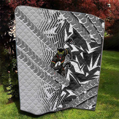 Penrith Panthers Rugby Quilt Fierce Mascot Geometric Tribal Art