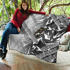Penrith Panthers Rugby Quilt Fierce Mascot Geometric Tribal Art