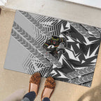 Penrith Panthers Rugby Rubber Doormat Fierce Mascot Geometric Tribal Art