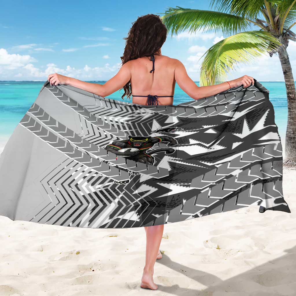 Penrith Panthers Rugby Sarong Fierce Mascot Geometric Tribal Art