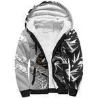Penrith Panthers Rugby Sherpa Hoodie Fierce Mascot Geometric Tribal Art