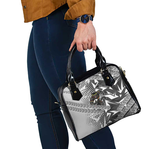 Penrith Panthers Rugby Shoulder Handbag Fierce Mascot Geometric Tribal Art