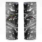 Penrith Panthers Rugby Skinny Tumbler Fierce Mascot Geometric Tribal Art