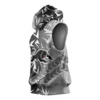 Penrith Panthers Rugby Sleeveless Hoodie Fierce Mascot Geometric Tribal Art