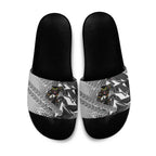 Penrith Panthers Rugby Slide Sandals Fierce Mascot Geometric Tribal Art