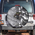 Penrith Panthers Rugby Spare Tire Cover Fierce Mascot Geometric Tribal Art