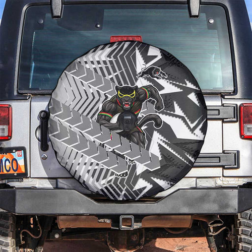 Penrith Panthers Rugby Spare Tire Cover Fierce Mascot Geometric Tribal Art