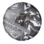 Penrith Panthers Rugby Spare Tire Cover Fierce Mascot Geometric Tribal Art