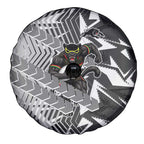 Penrith Panthers Rugby Spare Tire Cover Fierce Mascot Geometric Tribal Art