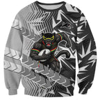 Penrith Panthers Rugby Sweatshirt Fierce Mascot Geometric Tribal Art