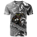 Penrith Panthers Rugby T Shirt Fierce Mascot Geometric Tribal Art
