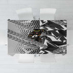 Penrith Panthers Rugby Tablecloth Fierce Mascot Geometric Tribal Art