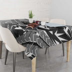 Penrith Panthers Rugby Tablecloth Fierce Mascot Geometric Tribal Art