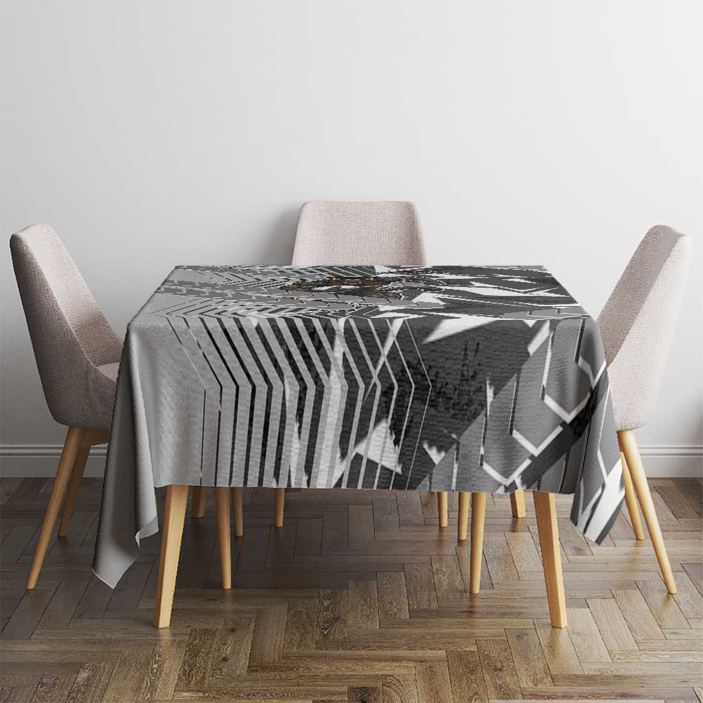 Penrith Panthers Rugby Tablecloth Fierce Mascot Geometric Tribal Art