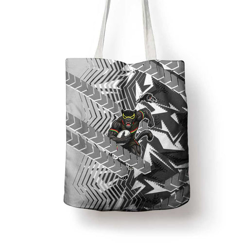 Penrith Panthers Rugby Tote Bag Fierce Mascot Geometric Tribal Art