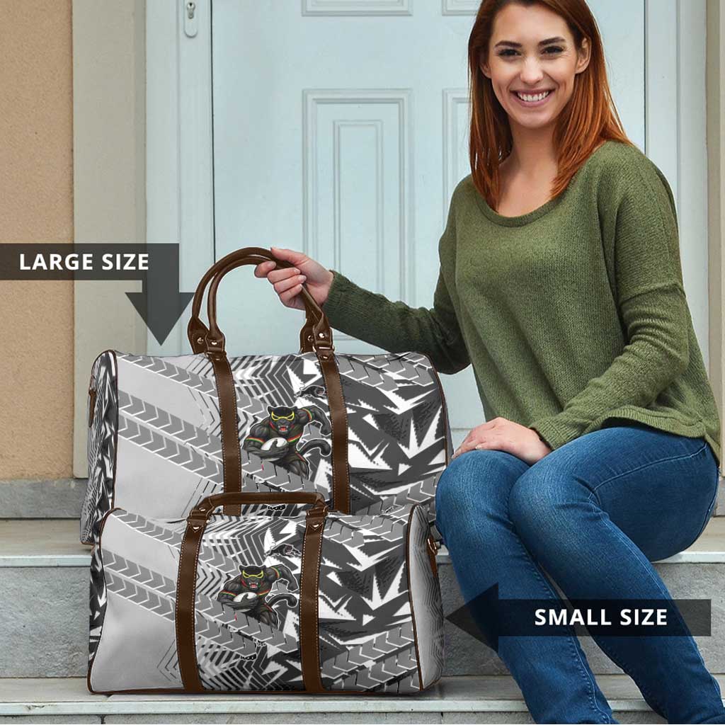 Penrith Panthers Rugby Travel Bag Fierce Mascot Geometric Tribal Art