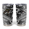 Penrith Panthers Rugby Tumbler Cup Fierce Mascot Geometric Tribal Art