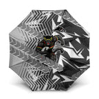 Penrith Panthers Rugby Umbrella Fierce Mascot Geometric Tribal Art