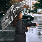 Penrith Panthers Rugby Umbrella Fierce Mascot Geometric Tribal Art
