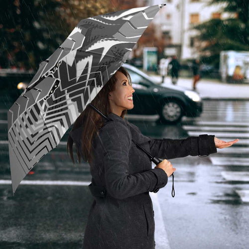 Penrith Panthers Rugby Umbrella Fierce Mascot Geometric Tribal Art