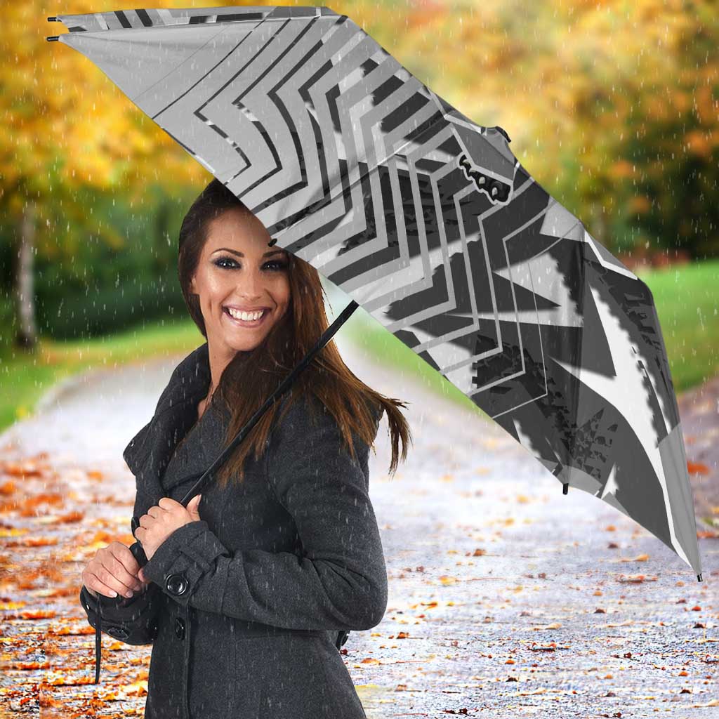 Penrith Panthers Rugby Umbrella Fierce Mascot Geometric Tribal Art
