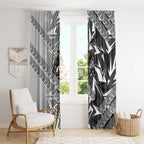 Penrith Panthers Rugby Window Curtain Fierce Mascot Geometric Tribal Art