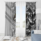 Penrith Panthers Rugby Window Curtain Fierce Mascot Geometric Tribal Art