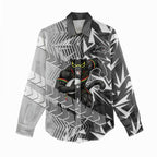 Penrith Panthers Rugby Women Casual Shirt Fierce Mascot Geometric Tribal Art