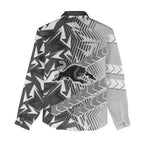 Penrith Panthers Rugby Women Casual Shirt Fierce Mascot Geometric Tribal Art