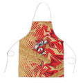Dolphins Rugby Apron Fierce Mascot Geometric Tribal Art