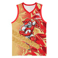 Dolphins Rugby Basketball Jersey Fierce Mascot Geometric Tribal Art