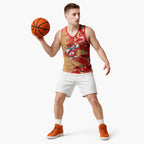 Dolphins Rugby Basketball Jersey Fierce Mascot Geometric Tribal Art