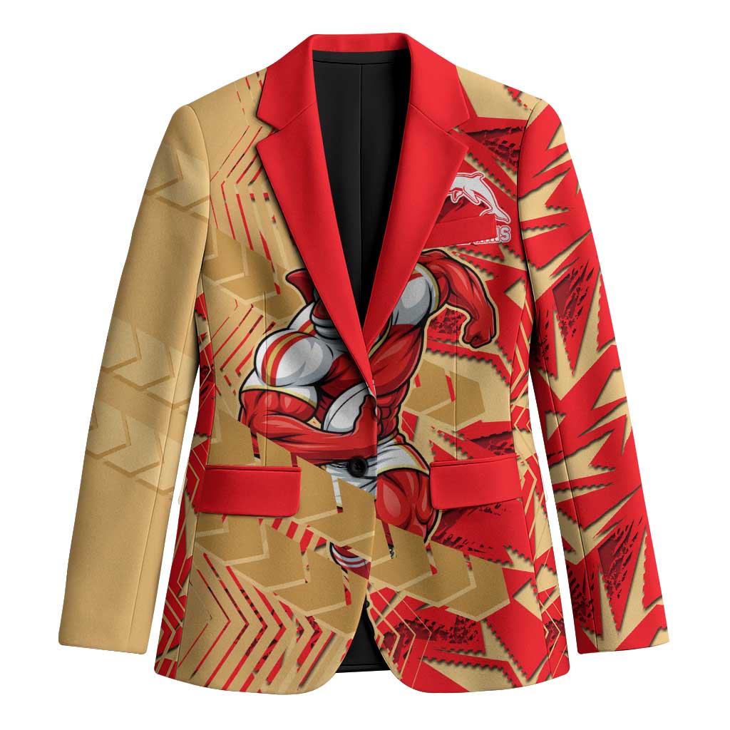 Dolphins Rugby Blazer Fierce Mascot Geometric Tribal Art