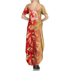 Dolphins Rugby Family Matching Summer Maxi Dress and Hawaiian Shirt Fierce Mascot Geometric Tribal Art