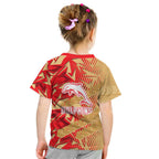 Dolphins Rugby Kid T Shirt Fierce Mascot Geometric Tribal Art